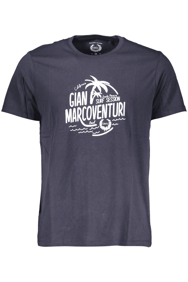 3972GIAN MARCO VENTURI T-SHIRT MANICHE CORTE UOMO BLU