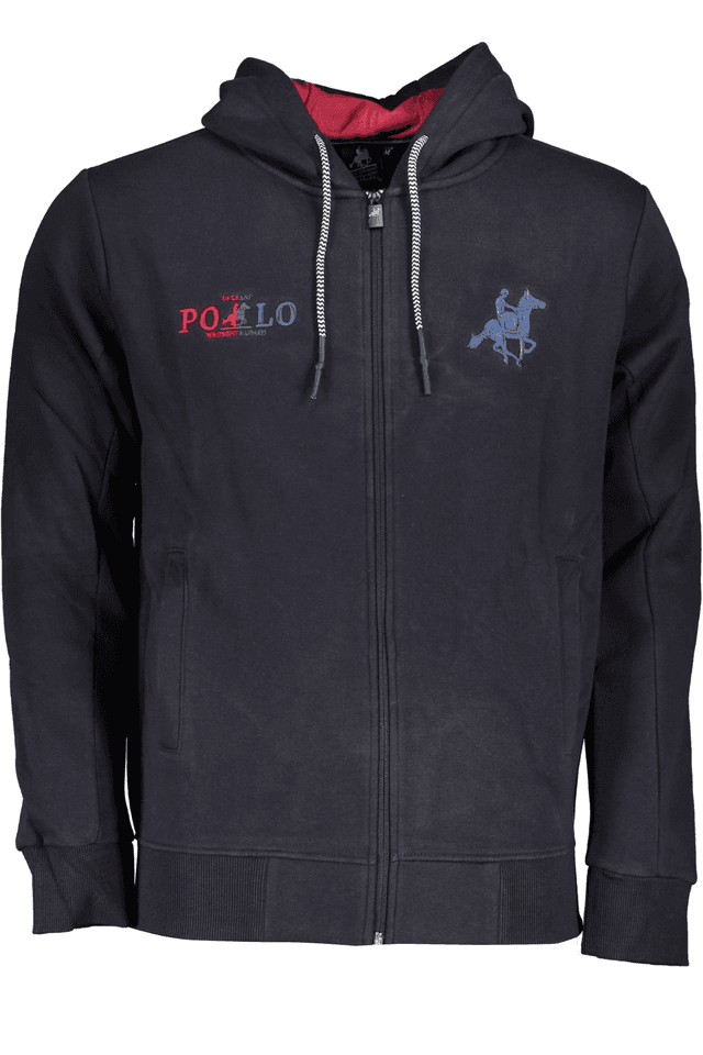 6070U.S. GRAND POLO FELPA CON ZIP UOMO BLU