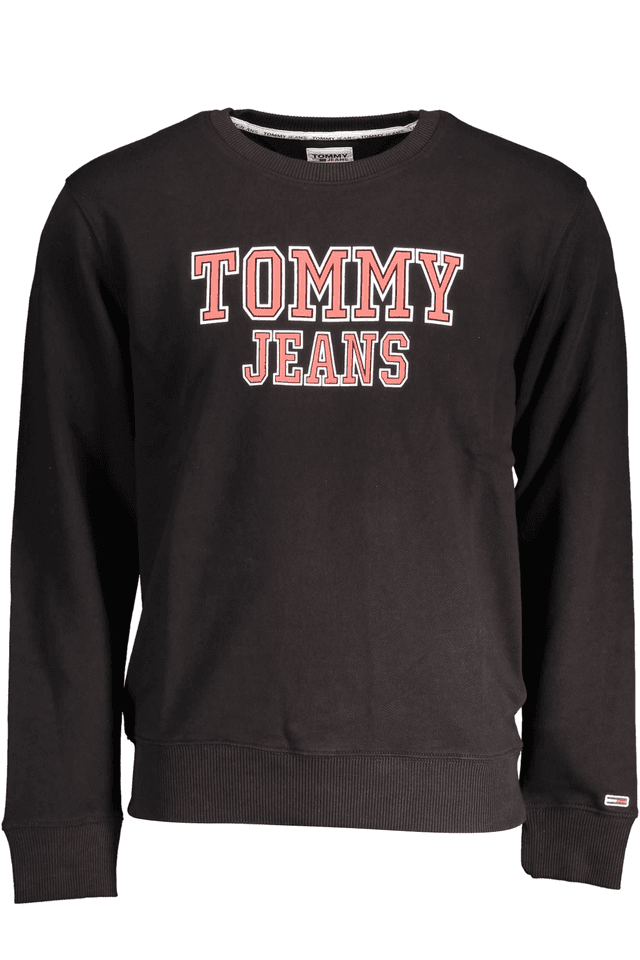 3410TOMMY HILFIGER FELPA SENZA ZIP UOMO NERO