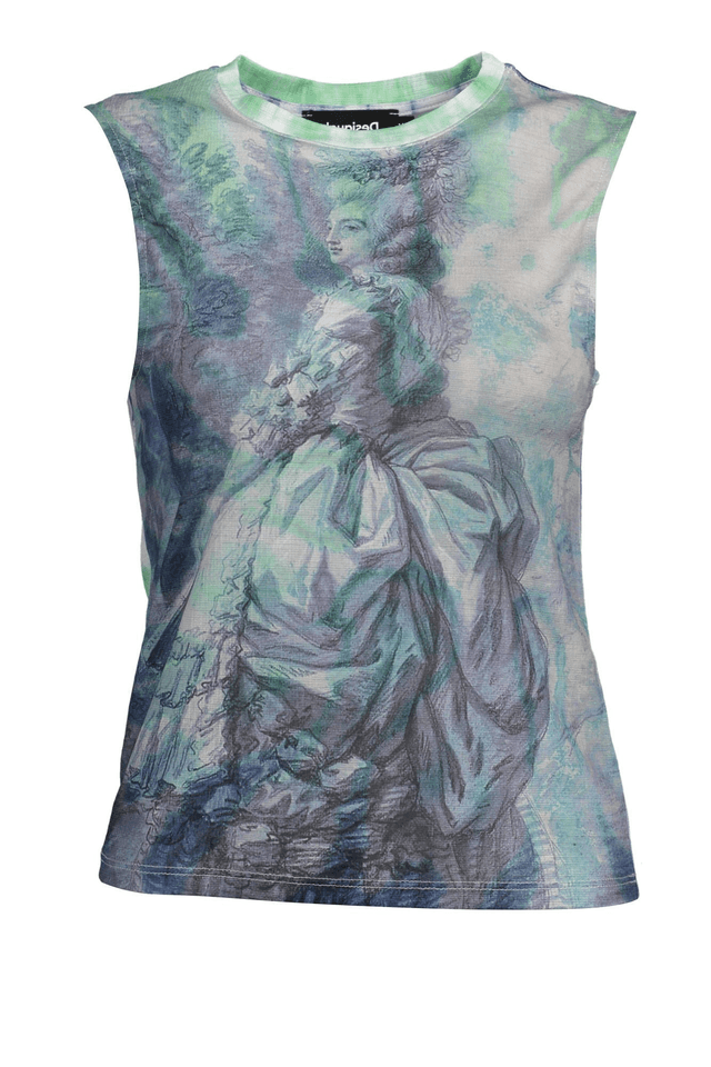 1527DESIGUAL CANOTTA DONNA AZZURRO