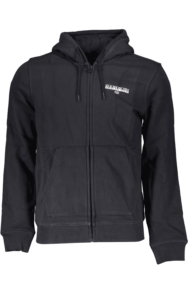 5720NAPAPIJRI FELPA CON ZIP UOMO NERO