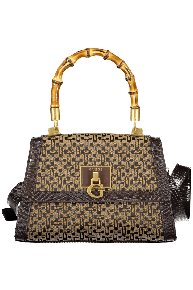 6489GUESS JEANS BORSA DONNA MARRONE
