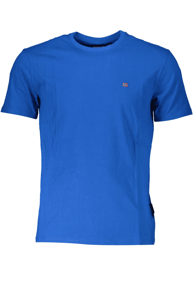 7605NAPAPIJRI T-SHIRT MANICHE CORTE UOMO BLU