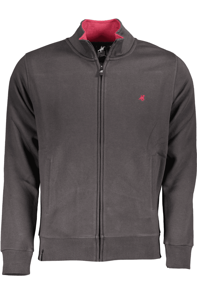 4829U.S. GRAND POLO FELPA CON ZIP UOMO GRIGIO