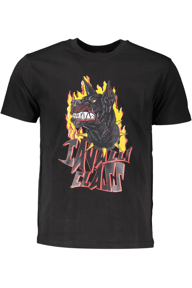 4163CAVALLI CLASS T-SHIRT MANICHE CORTE UOMO NERO