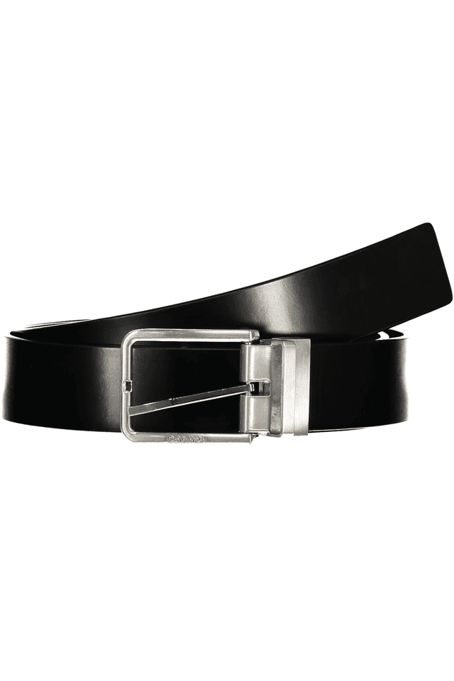 6231CALVIN KLEIN CINTURA IN PELLE UOMO NERO