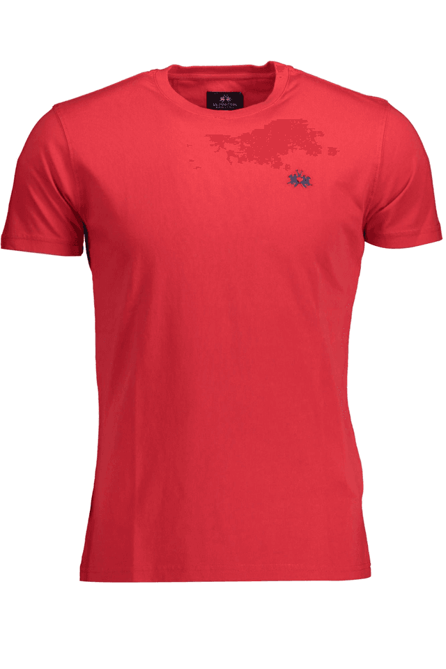 1609LA MARTINA T-SHIRT MANICHE CORTE UOMO ROSSO