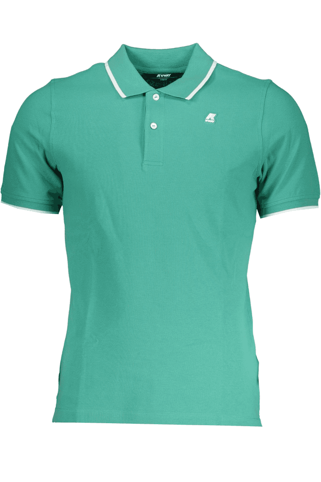 7900K-WAY POLO MANICHE CORTE UOMO VERDE