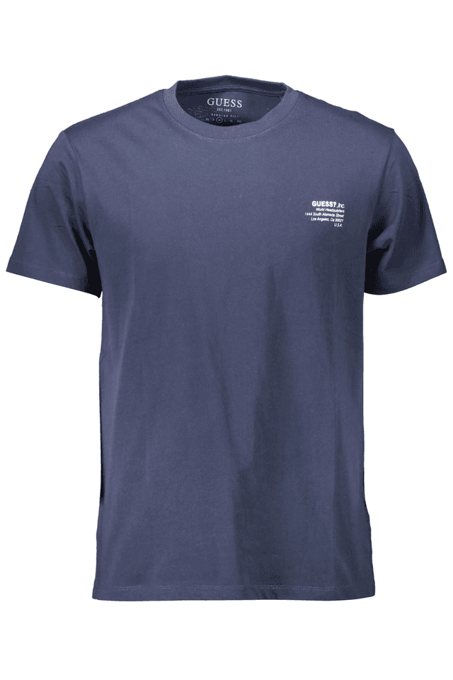 631GUESS JEANS T-SHIRT MANICHE CORTE UOMO BLU
