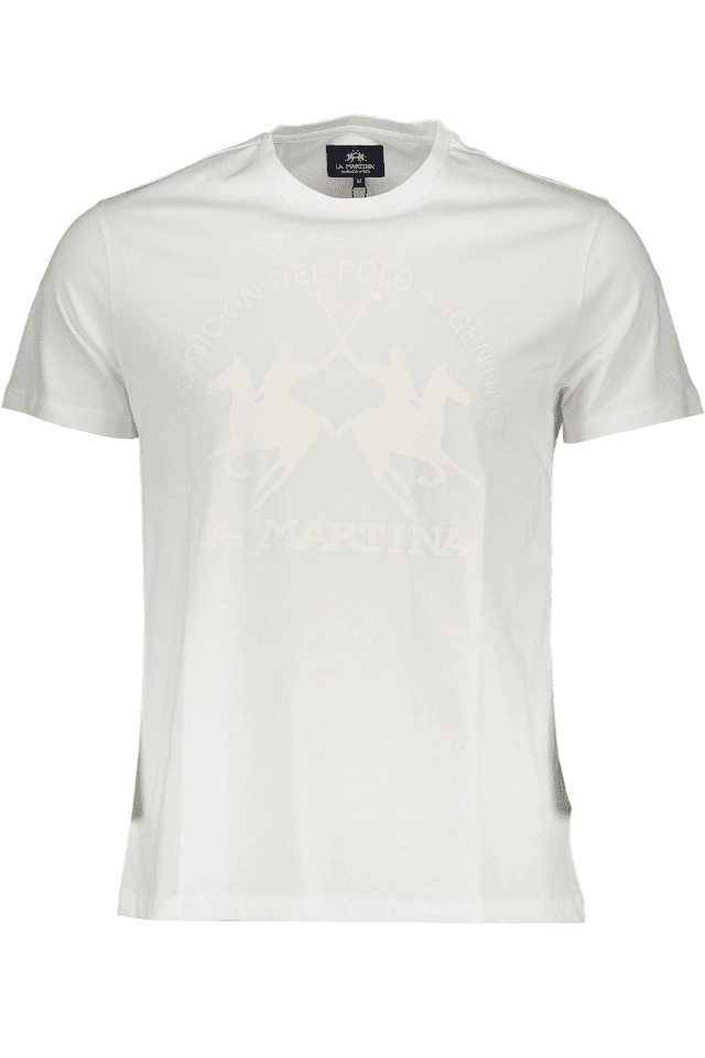 1808LA MARTINA T-SHIRT MANICHE CORTE UOMO BIANCO