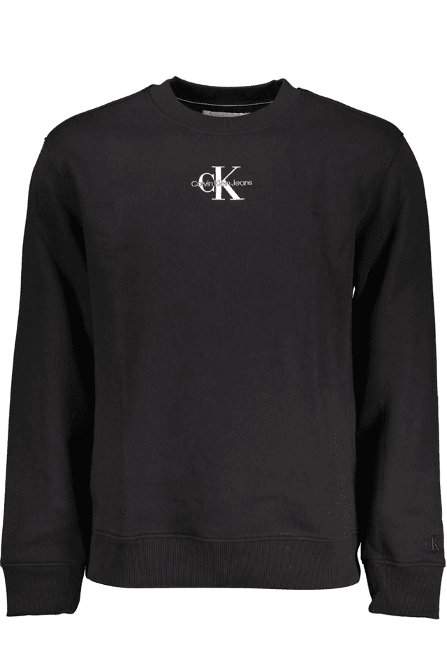 4641CALVIN KLEIN FELPA SENZA ZIP UOMO NERO