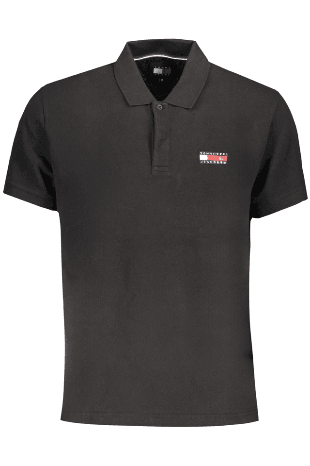 9136TOMMY HILFIGER POLO MANICHE CORTE UOMO NERO