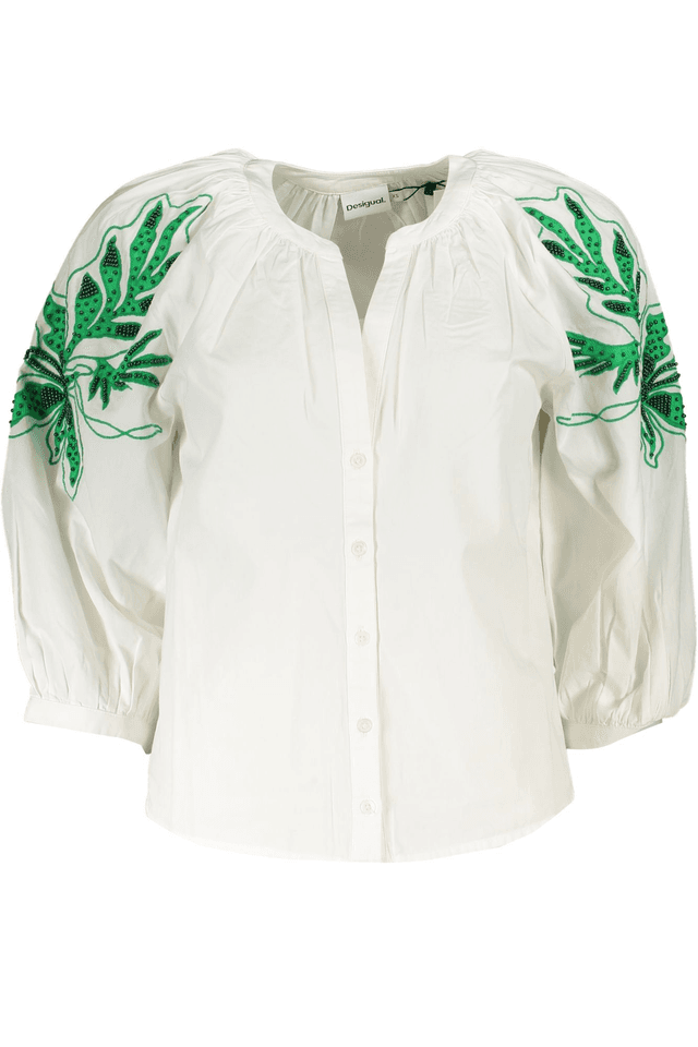 7552DESIGUAL CAMICIA MANICHE LUNGHE DONNA BIANCO