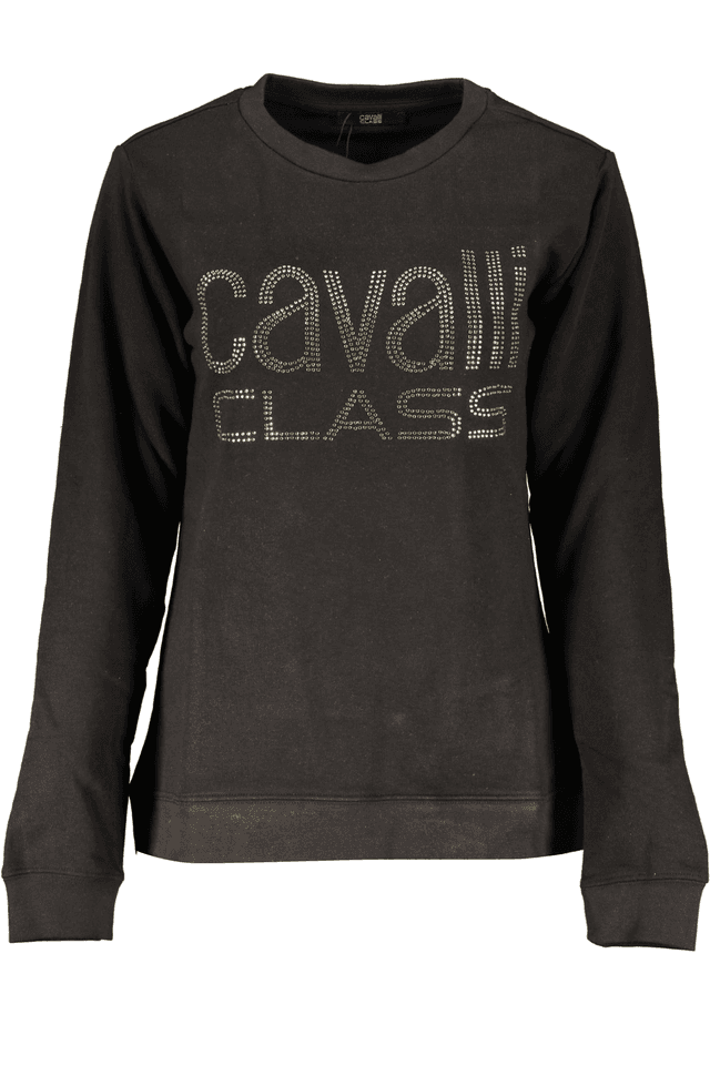 6748CAVALLI CLASS FELPA SENZA ZIP DONNA NERO