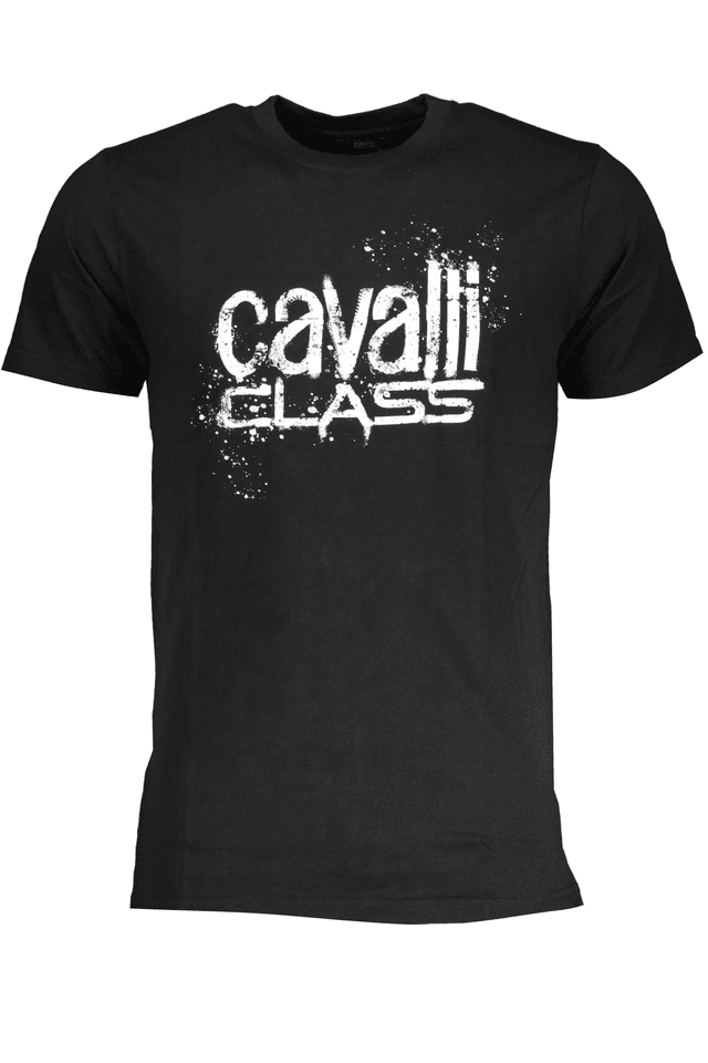 7840CAVALLI CLASS T-SHIRT MANICHE CORTE UOMO NERO