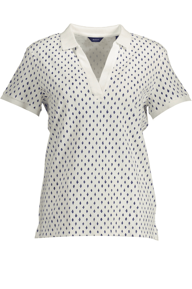 2162GANT POLO MANICHE CORTE DONNA BIANCO