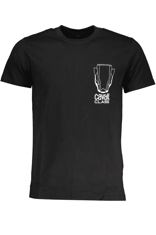 7864CAVALLI CLASS T-SHIRT MANICHE CORTE UOMO NERO