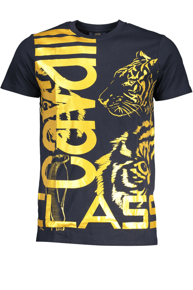 7811CAVALLI CLASS T-SHIRT MANICHE CORTE UOMO BLU