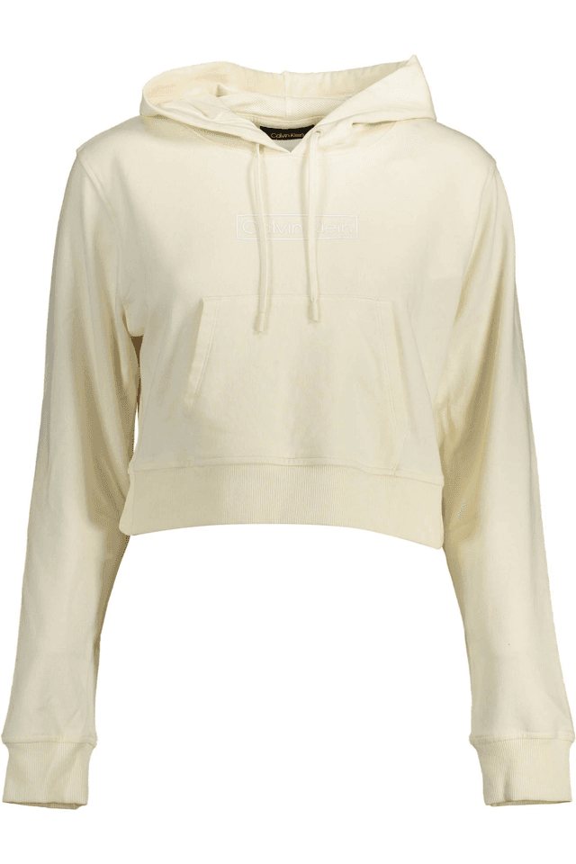 1620CALVIN KLEIN FELPA SENZA ZIP DONNA BIANCO