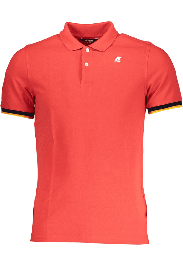 7944K-WAY POLO MANICHE CORTE UOMO ROSSO