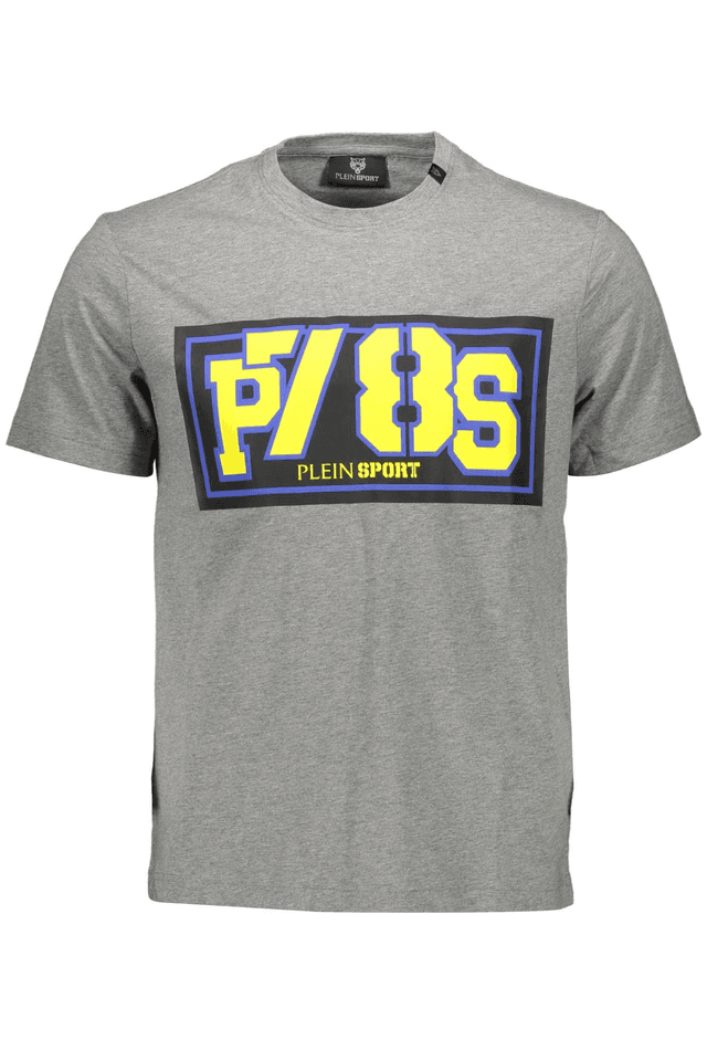 1241PLEIN SPORT T-SHIRT MANICHE CORTE UOMO GRIGIO