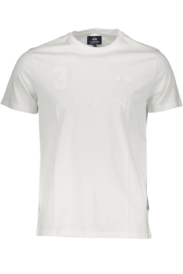 1807LA MARTINA T-SHIRT MANICHE CORTE UOMO BIANCO