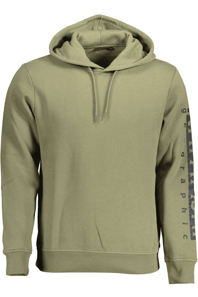 2118NAPAPIJRI FELPA SENZA ZIP UOMO VERDE