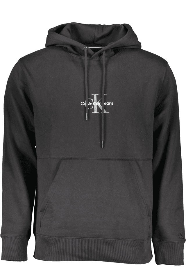 2004CALVIN KLEIN FELPA SENZA ZIP UOMO NERO