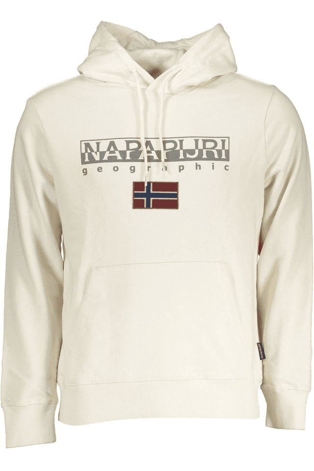 7693NAPAPIJRI FELPA SENZA ZIP UOMO BIANCO