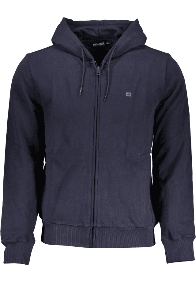NAPAPIJRI FELPA CON ZIP UOMO BLU