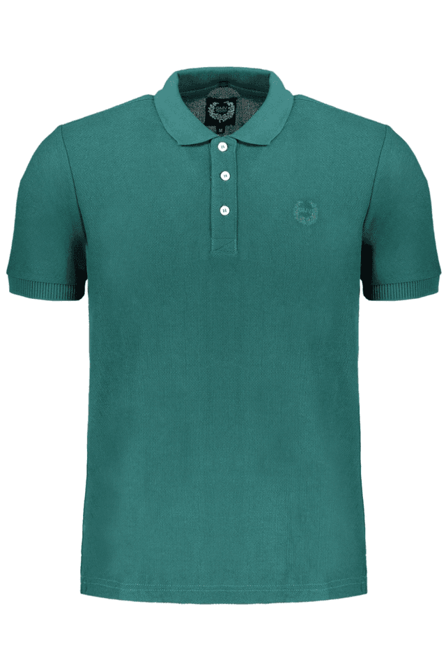 9669GIAN MARCO VENTURI POLO MANICHE CORTE UOMO VERDE