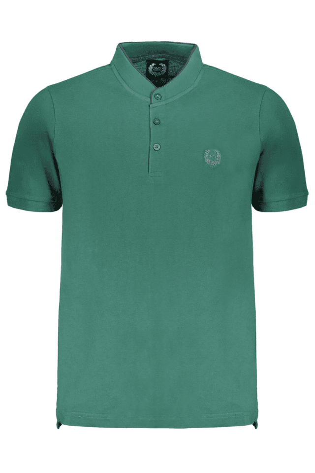 9645GIAN MARCO VENTURI POLO MANICHE CORTE UOMO VERDE