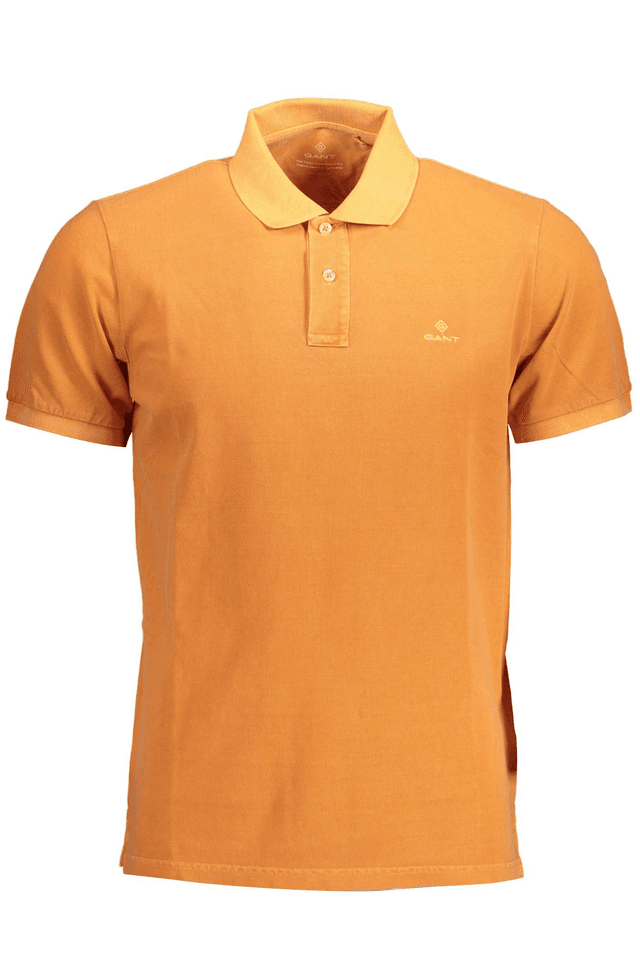 1734GANT POLO MANICHE CORTE UOMO ARANCIO