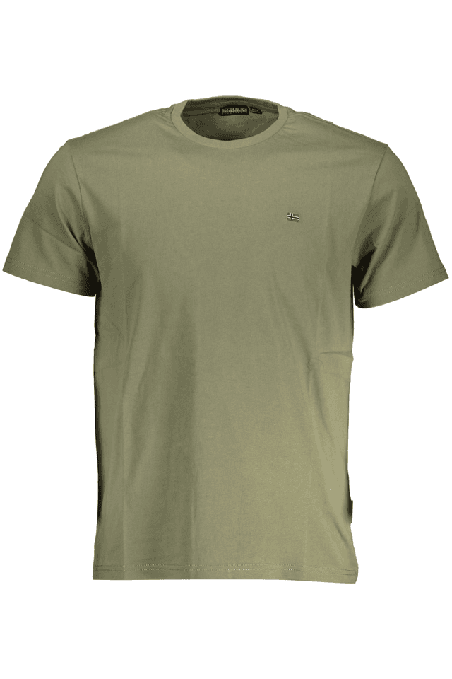 3450NAPAPIJRI T-SHIRT MANICHE CORTE UOMO VERDE