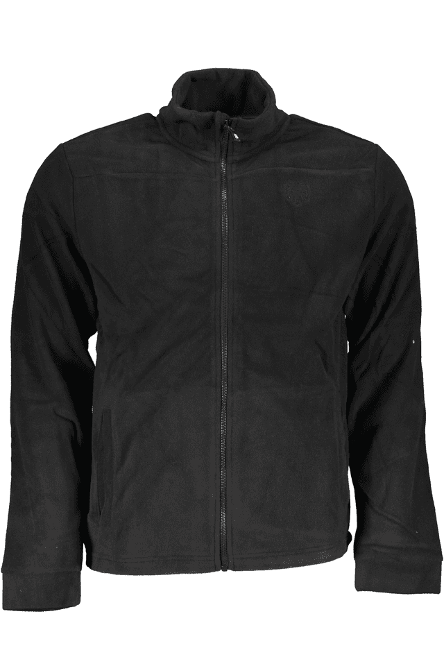 6194GIAN MARCO VENTURI FELPA CON ZIP UOMO NERO
