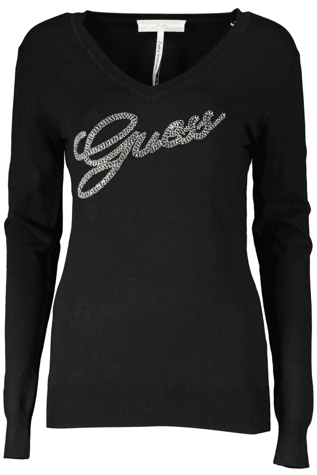 7522GUESS JEANS MAGLIA DONNA NERO