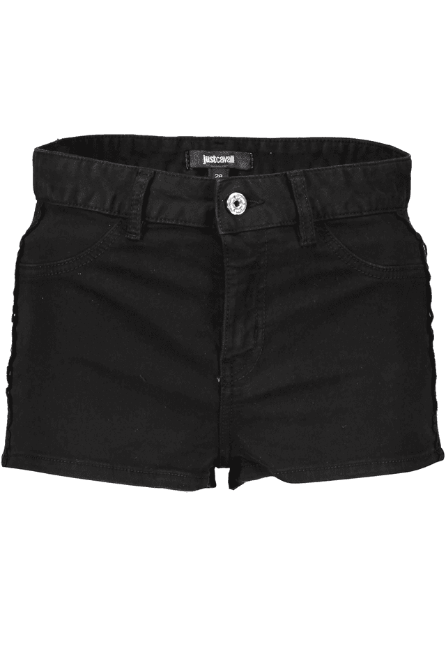 766JUST CAVALLI PANTALONE SHORT DONNA NERO