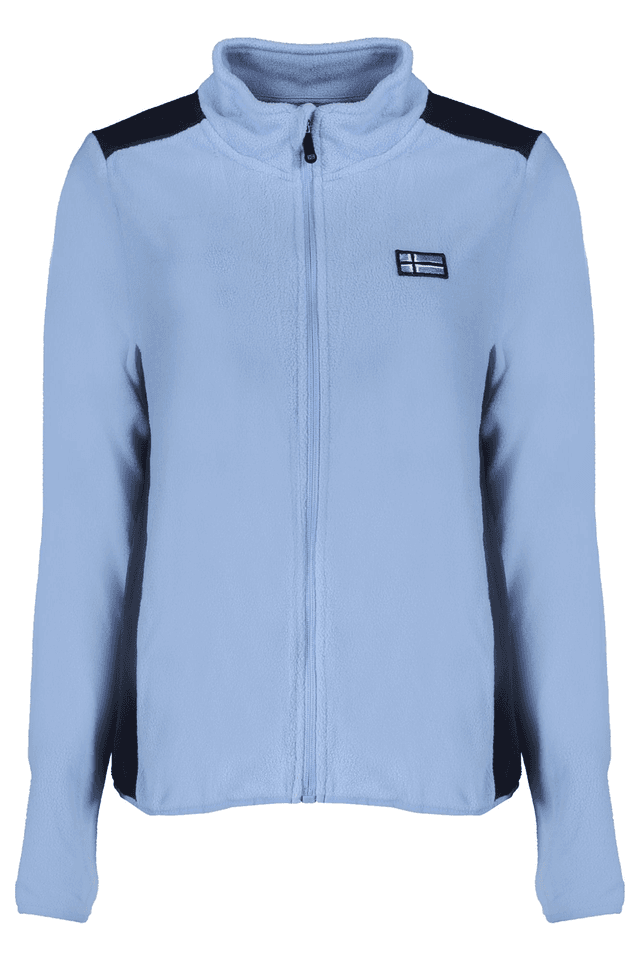 10132NORWAY 1963 FELPA CON ZIP DONNA AZZURRO
