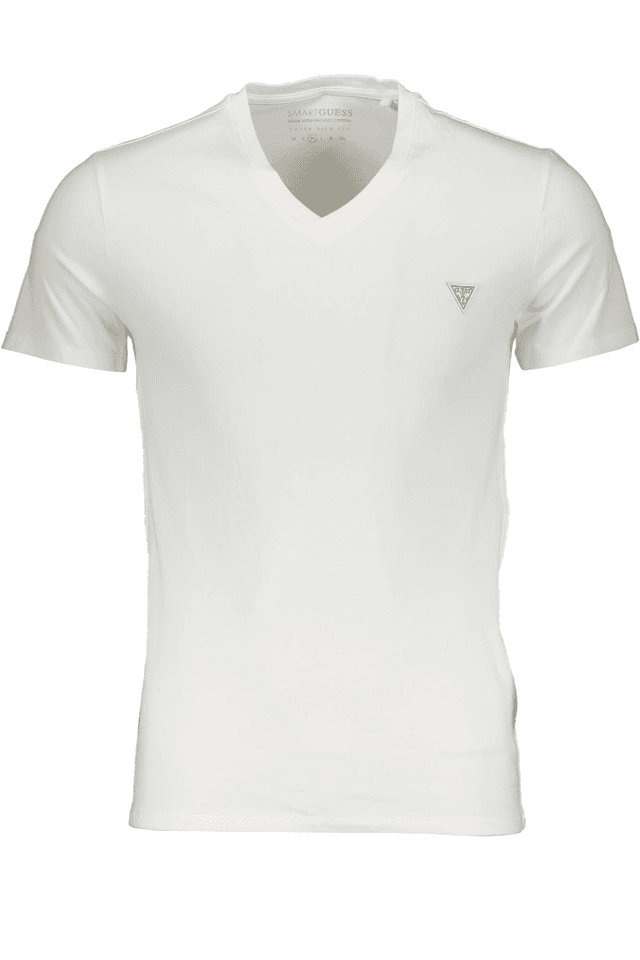 325GUESS JEANS T-SHIRT MANICHE CORTE UOMO BIANCO