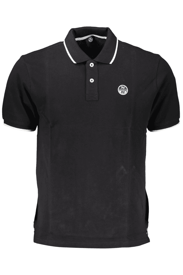 7134NORTH SAILS POLO MANICHE CORTE UOMO NERO