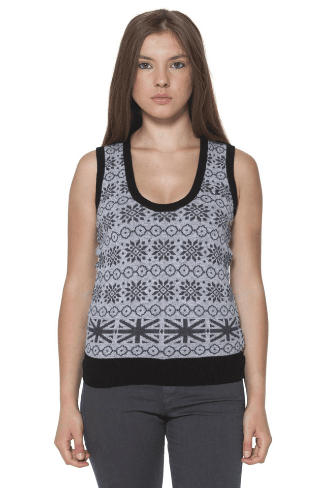 165FRED PERRY GILET DONNA GRIGIO