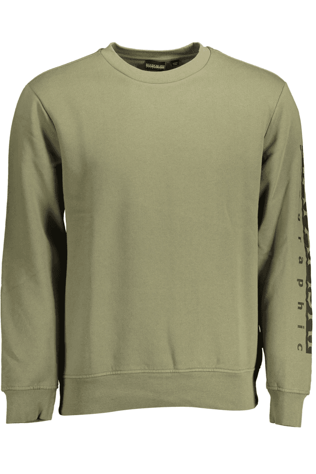 2120NAPAPIJRI FELPA SENZA ZIP UOMO VERDE