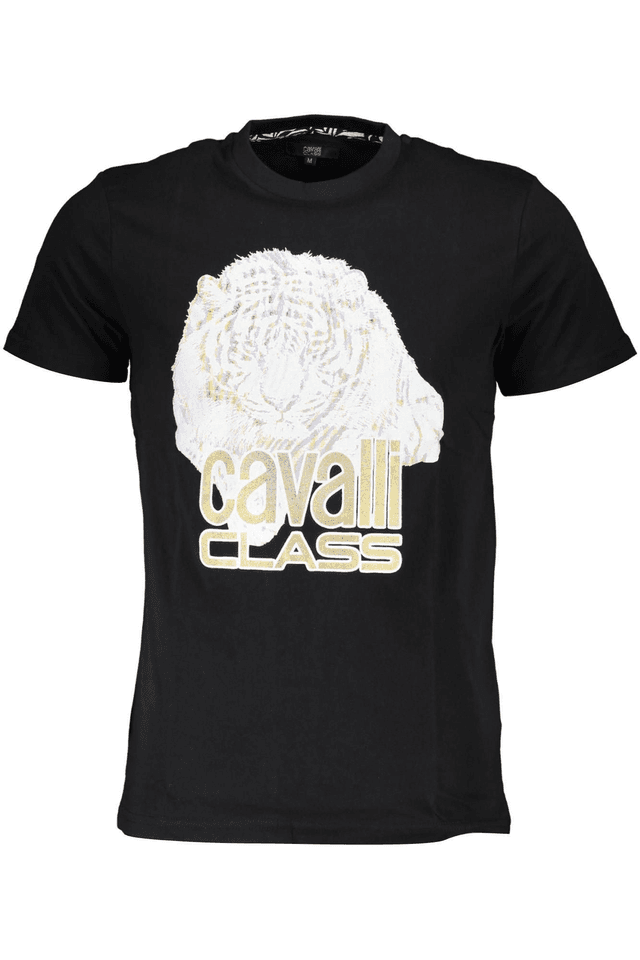 4524CAVALLI CLASS T-SHIRT MANICHE CORTE UOMO NERO