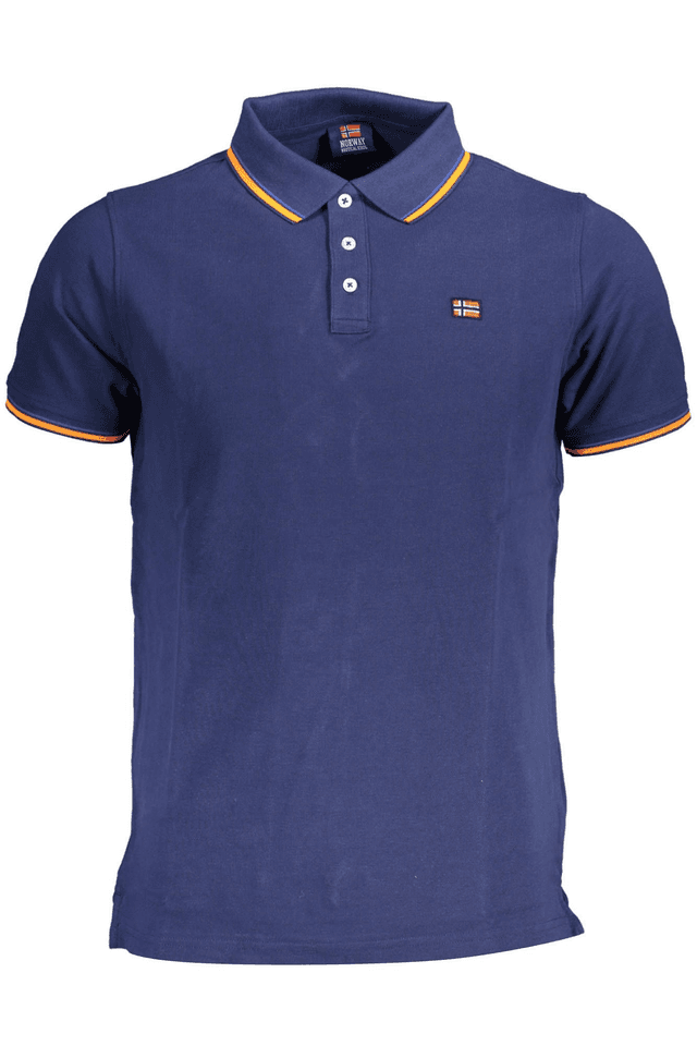 3912NORWAY 1963 POLO MANICHE CORTE UOMO BLU