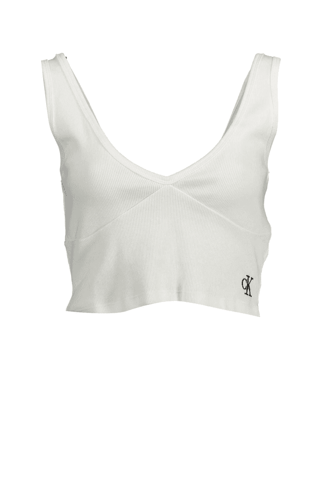 1504CALVIN KLEIN TOP DONNA BIANCO