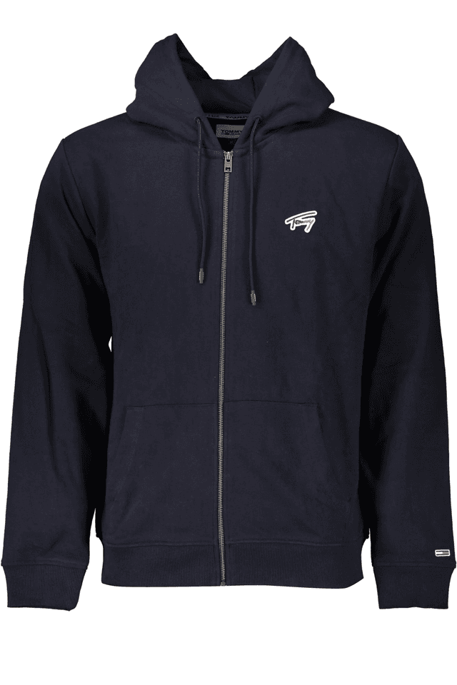 6960TOMMY HILFIGER FELPA CON ZIP UOMO BLU