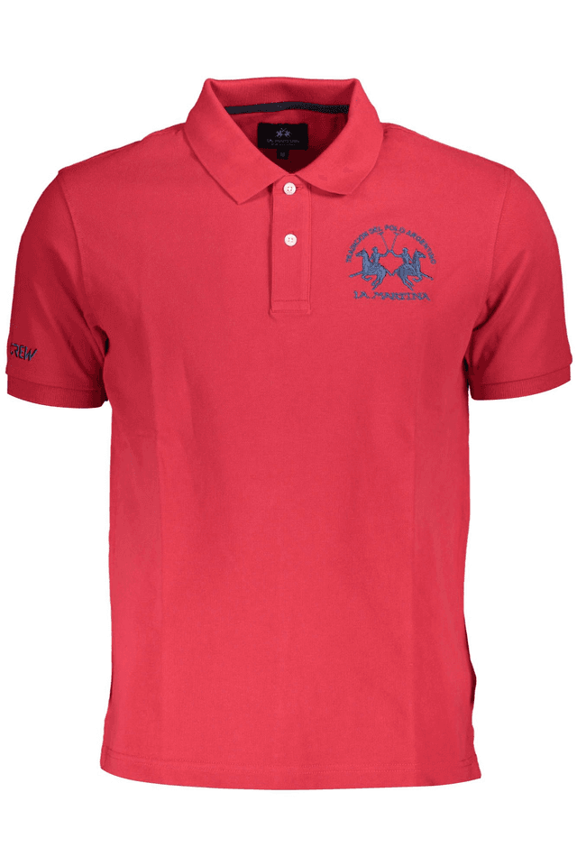3853LA MARTINA POLO MANICHE CORTE UOMO ROSSO