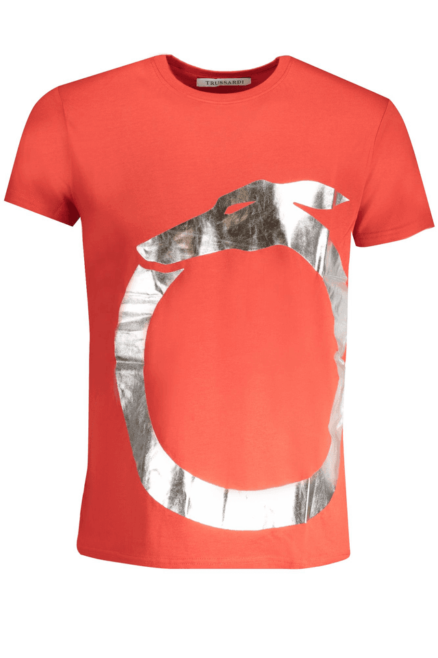 8880TRUSSARDI T-SHIRT MANICHE CORTE UOMO ROSSO