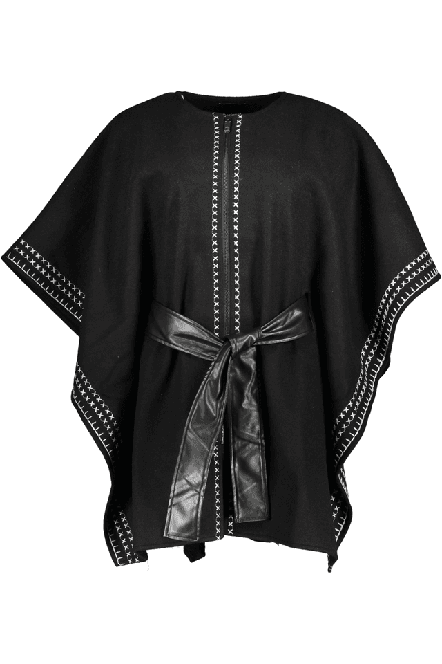 5558DESIGUAL PONCHO DONNA NERO