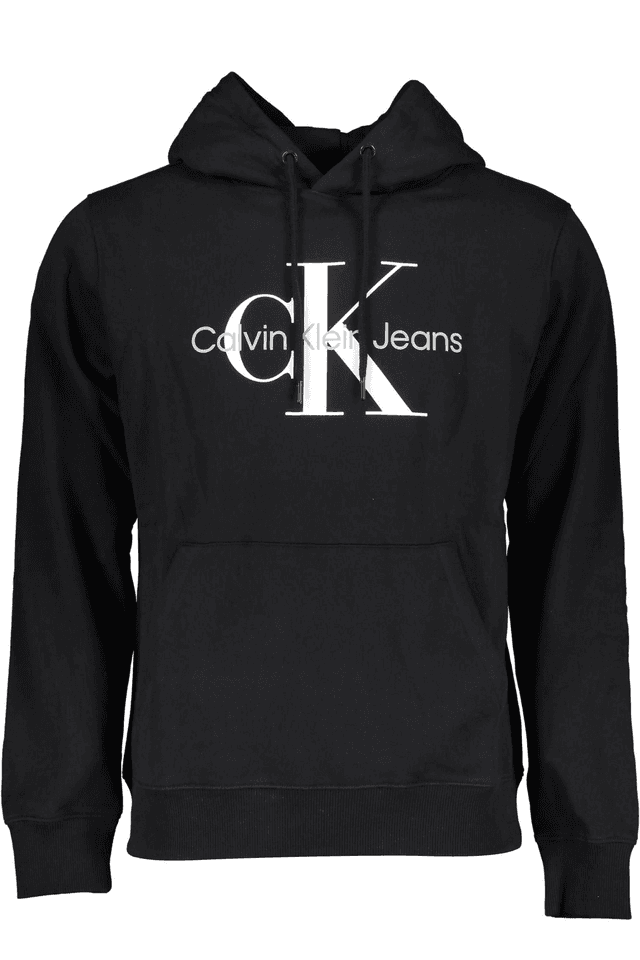 6393CALVIN KLEIN FELPA SENZA ZIP UOMO NERO